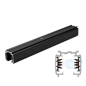Powergear 3 Phasen Dali Aufbauschiene schwarz